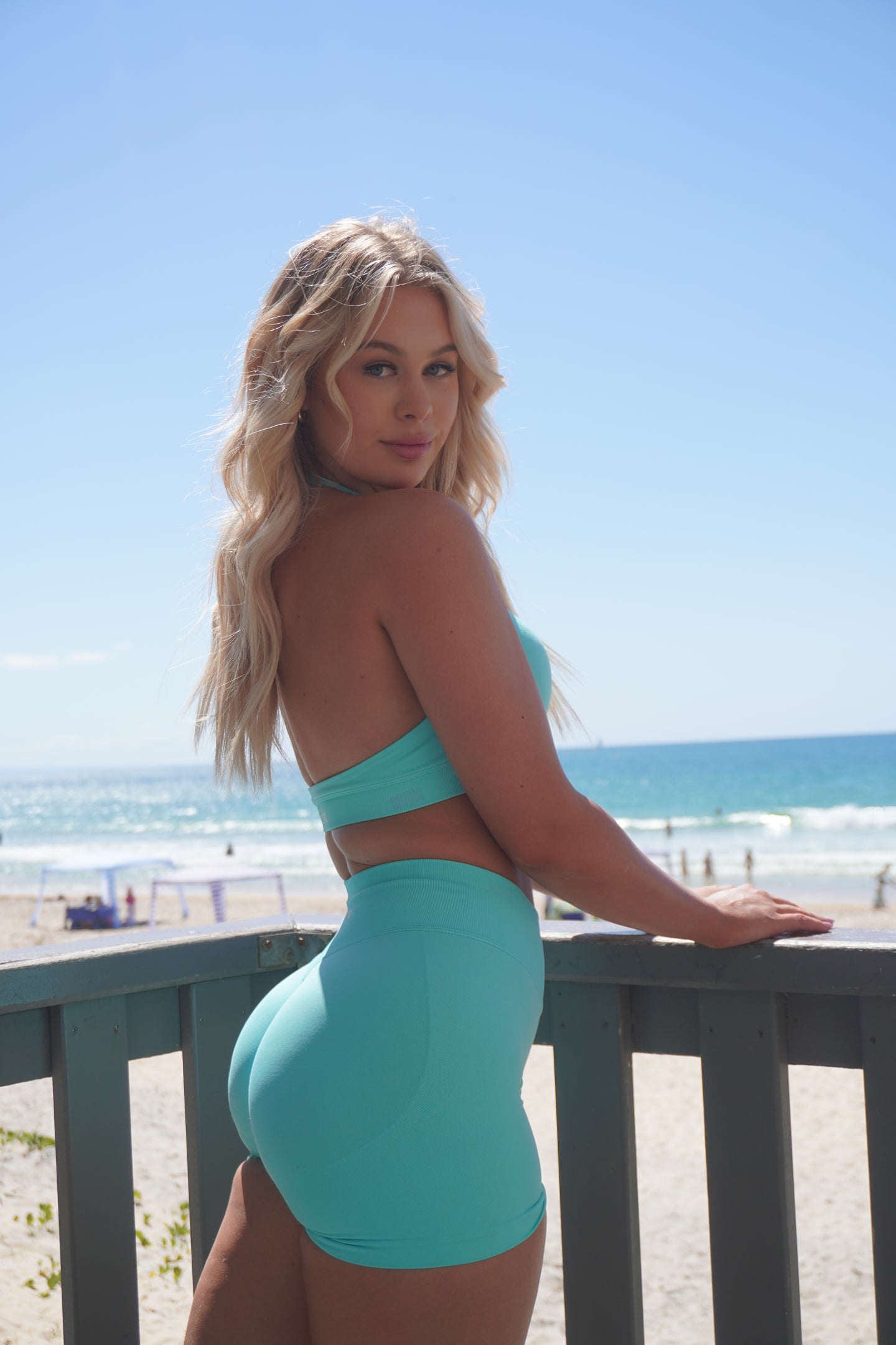 Scrunch Shorts - Mint