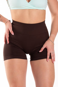Scrunch Shorts - Choc Brown