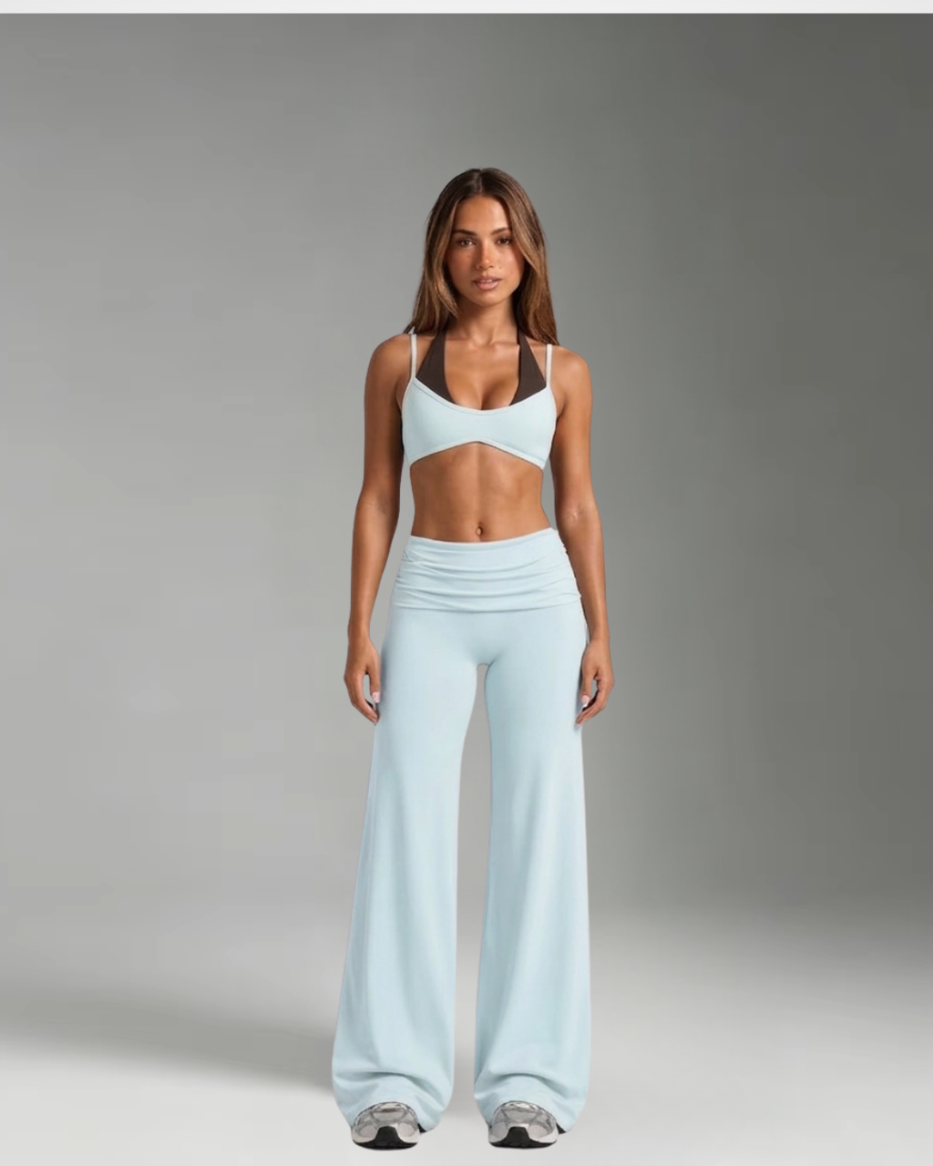 Archive Fold Over wide leg pants