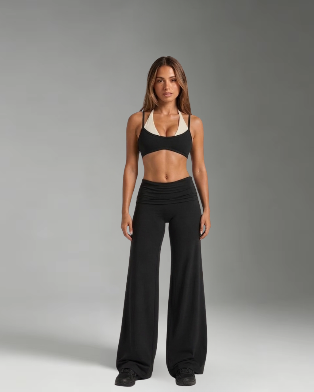 Archive Fold Over wide leg pants