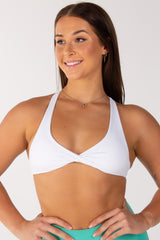 Twist Bra - White