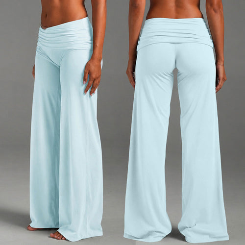 Archive Fold Over wide leg pants