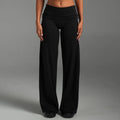 Archive Fold Over wide leg pants