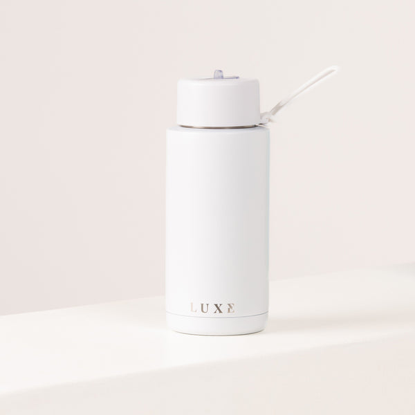 Luxe Water Bottle White