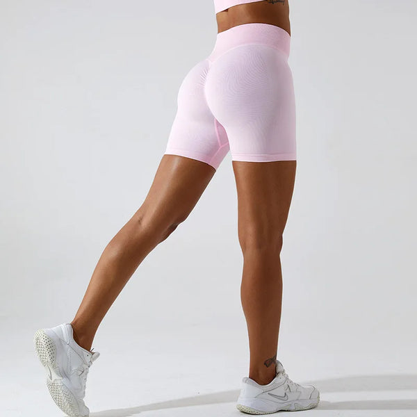 SIGNATURE SCRUNCH SHORTS BABY PINK