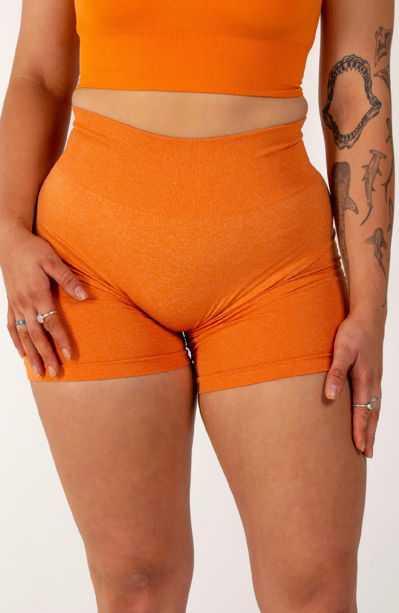 Seamless shorts sunset orange